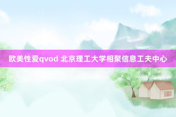 欧美性爱qvod 北京理工大学相聚信息工夫中心